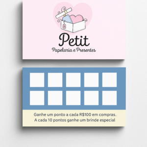 Cartão Fidelidade Maricota Design