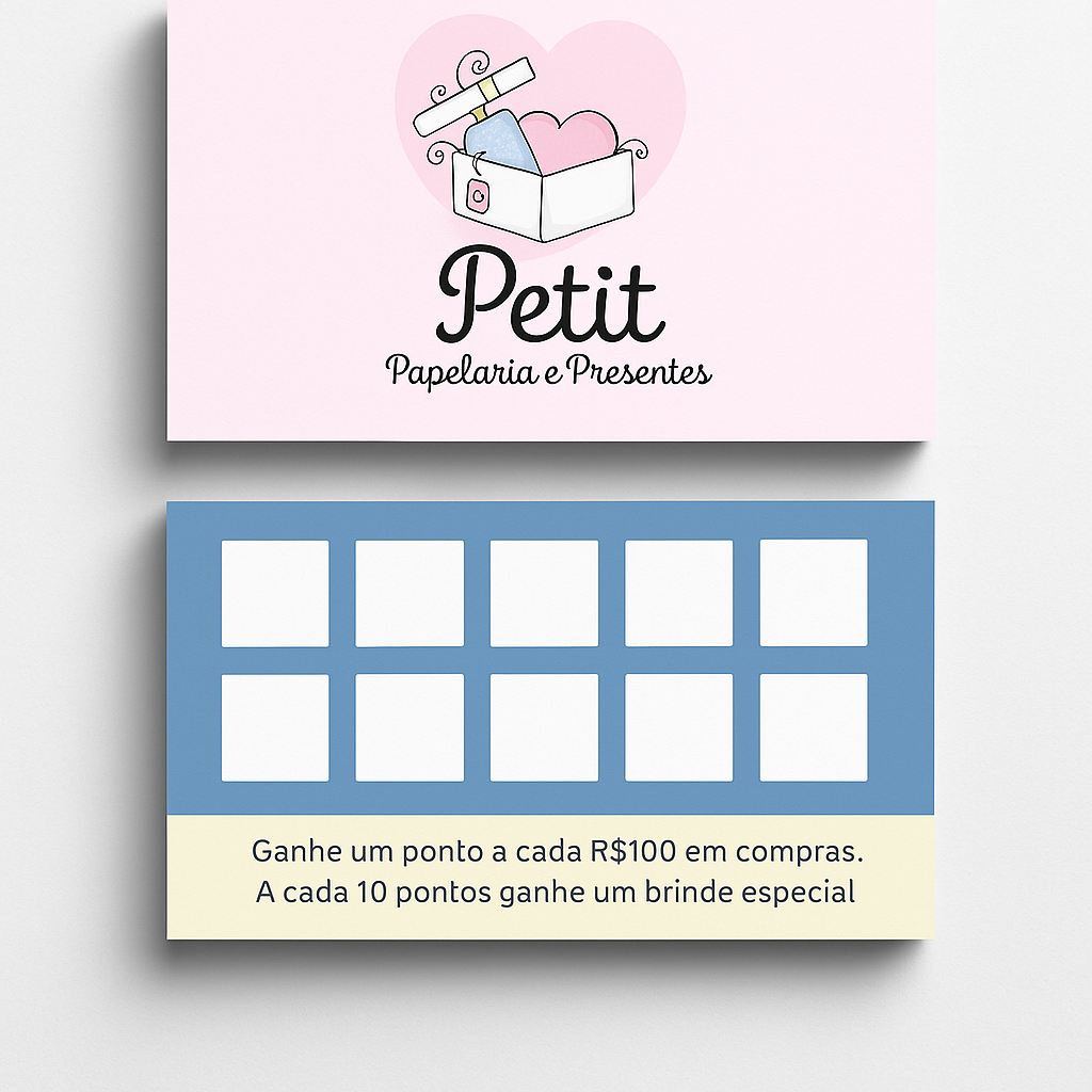 Cartão Fidelidade Maricota Design