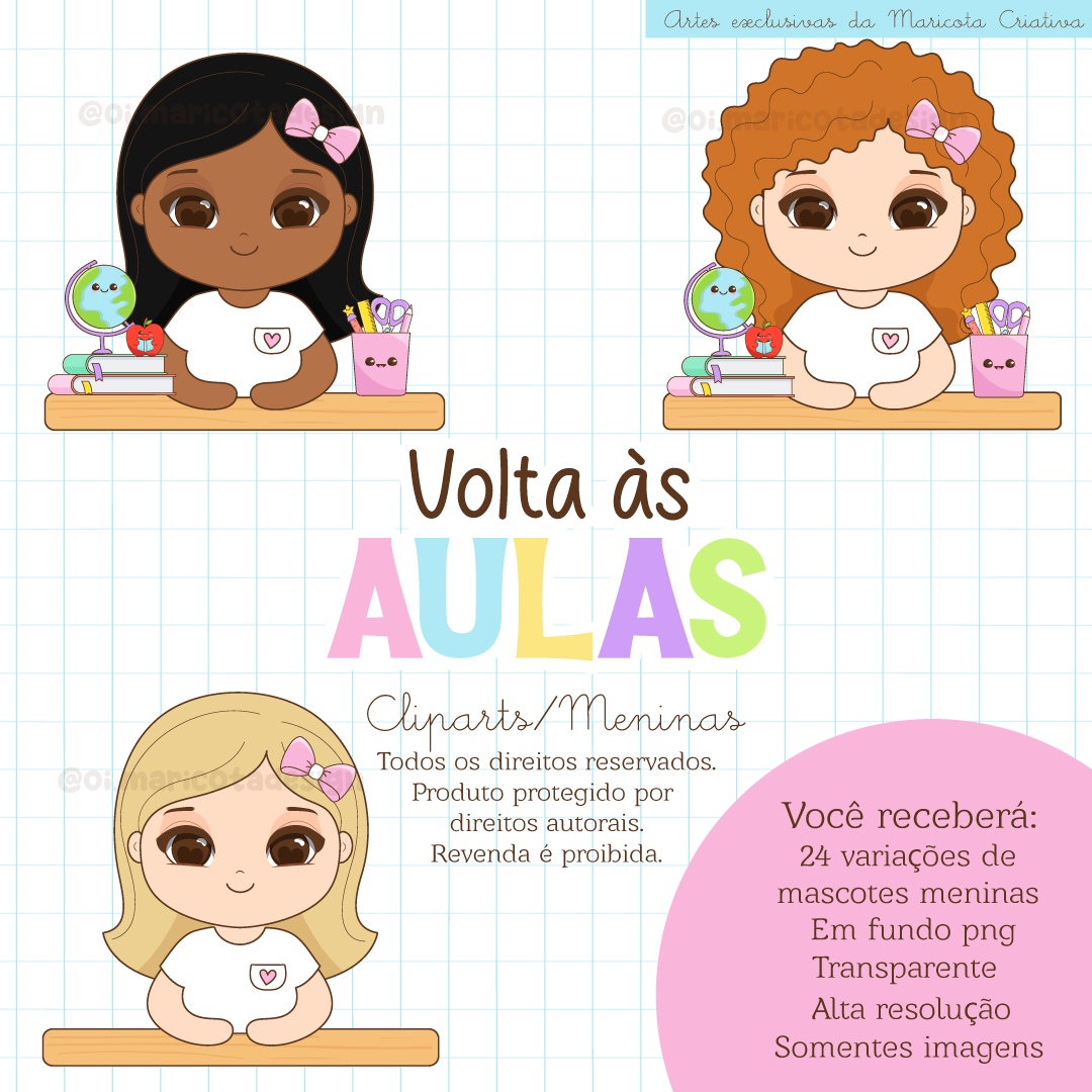 Volta às aulas Meninas